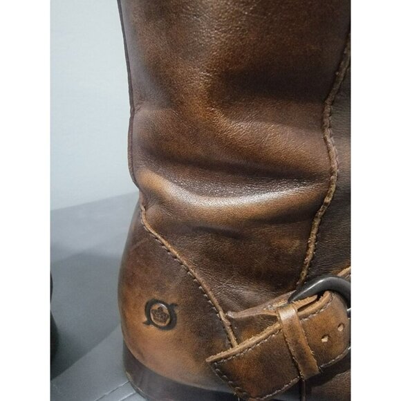 Born Leather Riding Boots Womens 6 Brown Equestrian Motorcycle Rockabilly Y2K - Picture 7 of 12